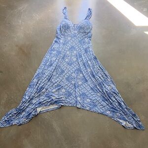 American Rag Blue and White maxi dress size XL